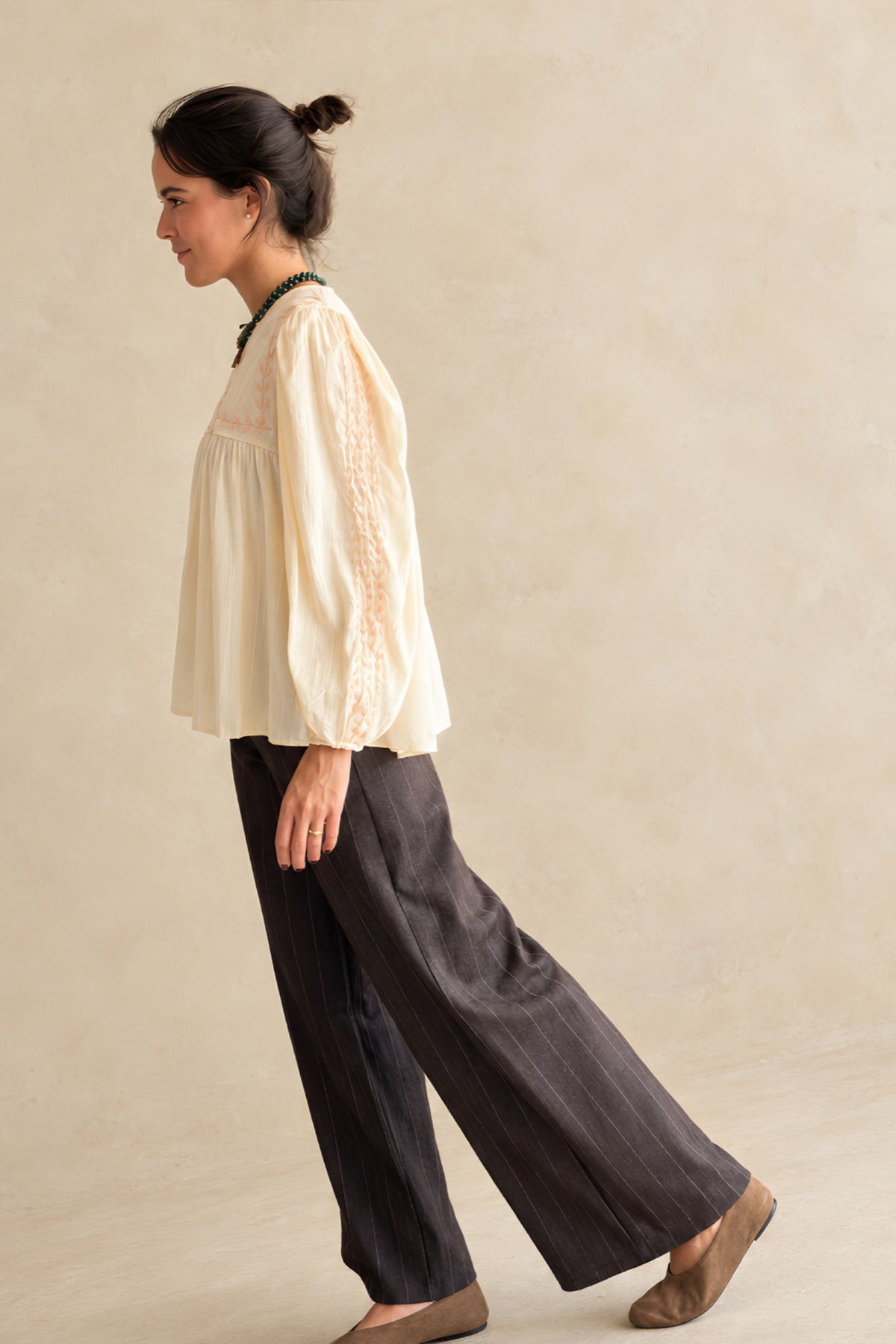 BLUSA ALGODÓN HOJAS