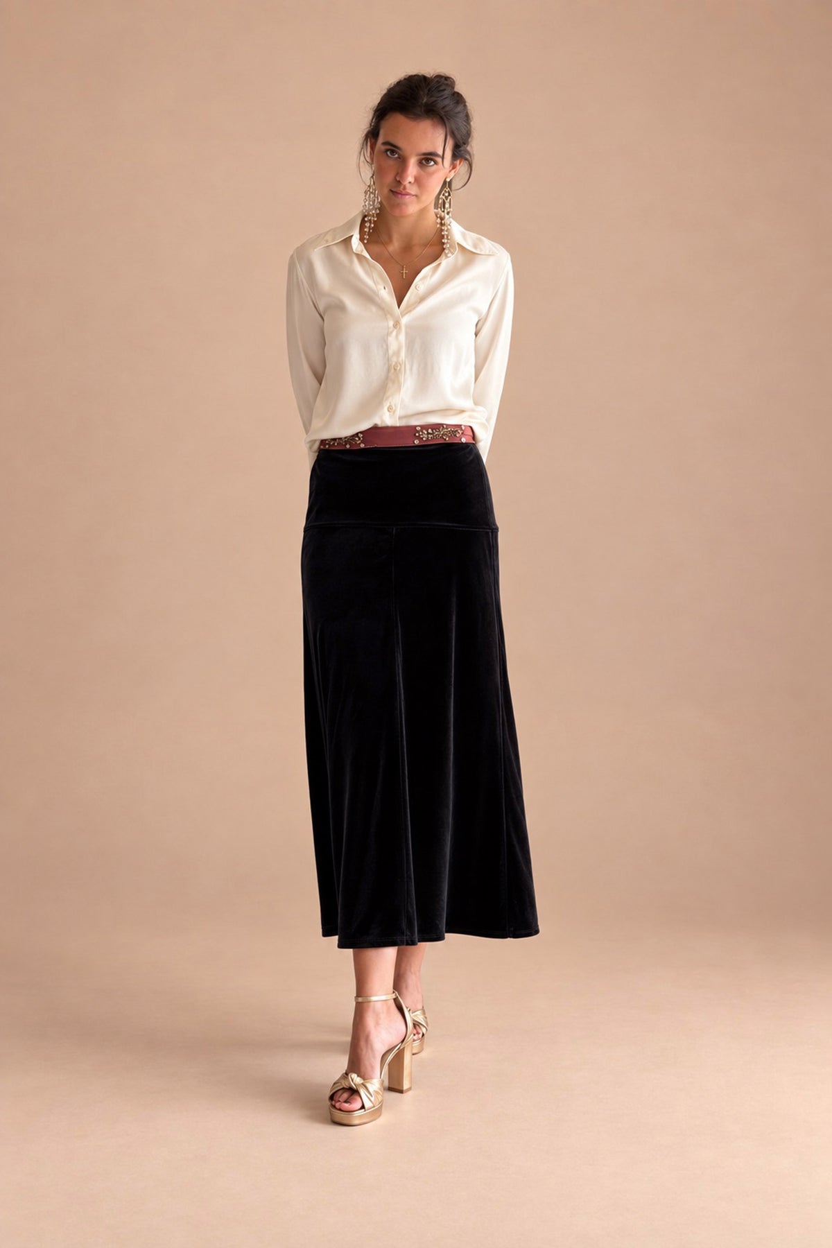 FALDA TERCIOPELO LOW