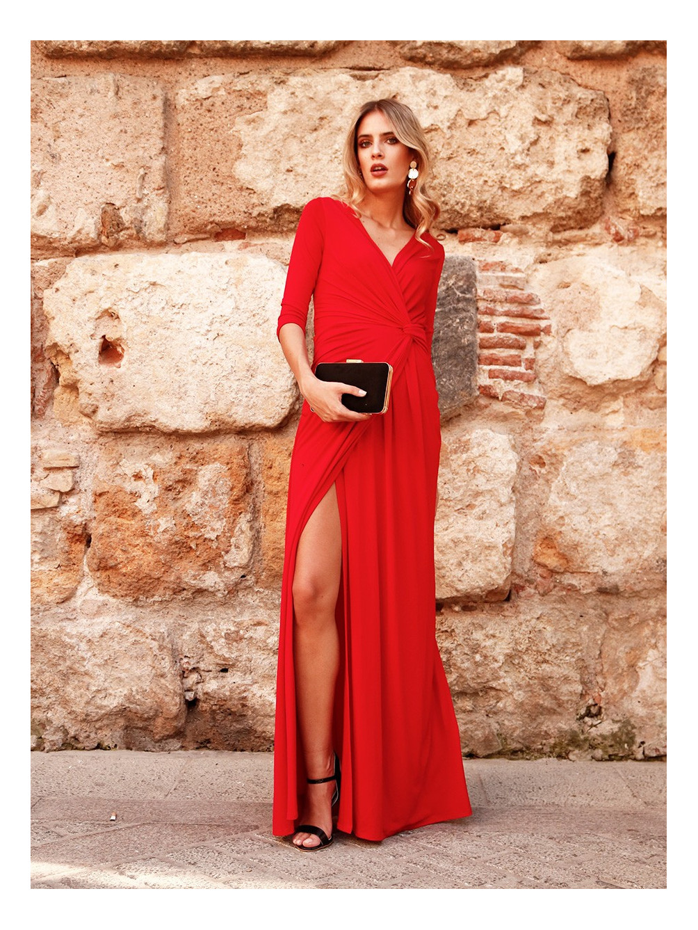 Vestido Cádiz | Vestido Rojo de Fiesta | Mariquita Trasquilá