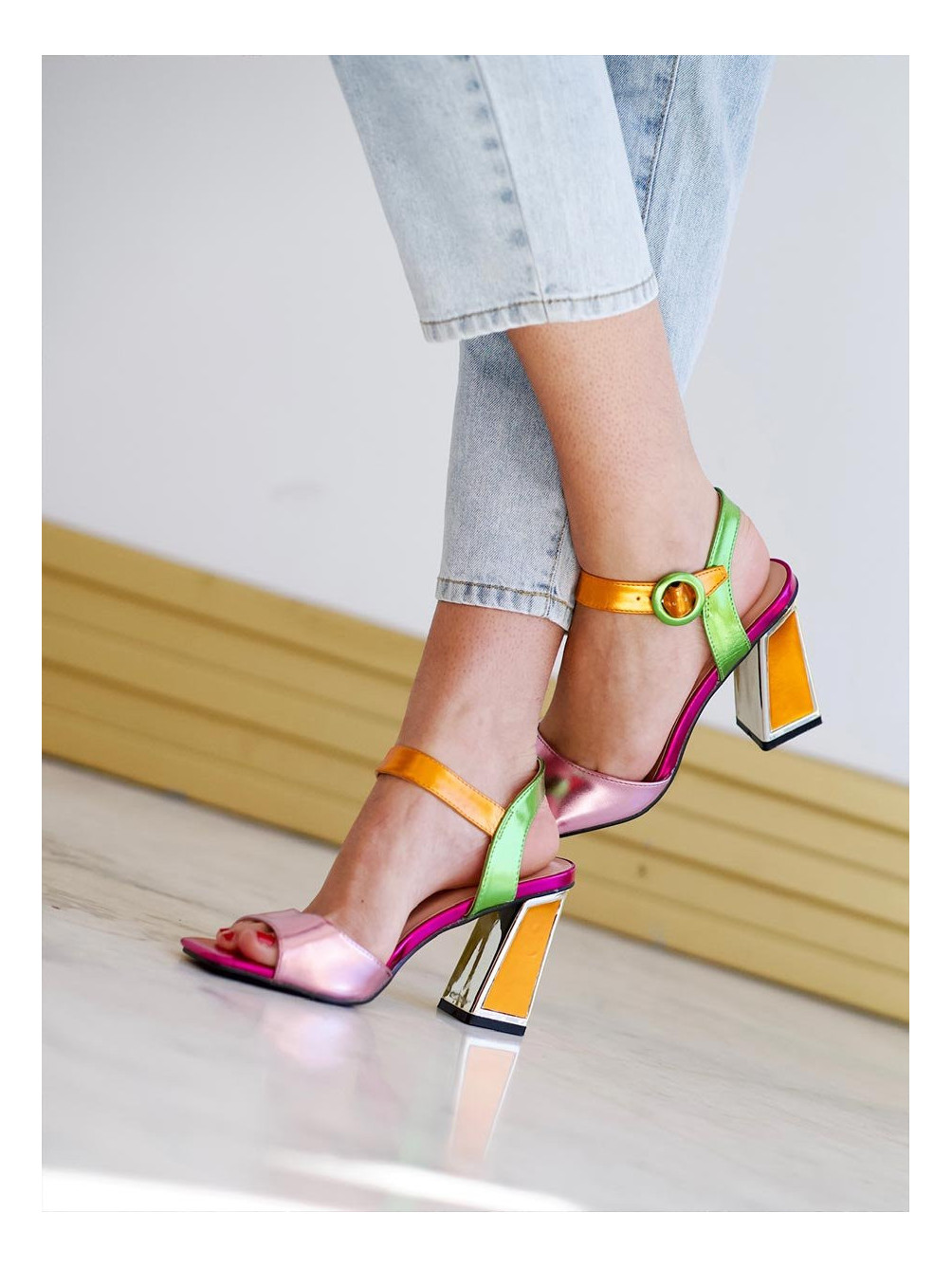 Metalizada Colorful | Zapatos de Tacón | Mariquita Trasquilá