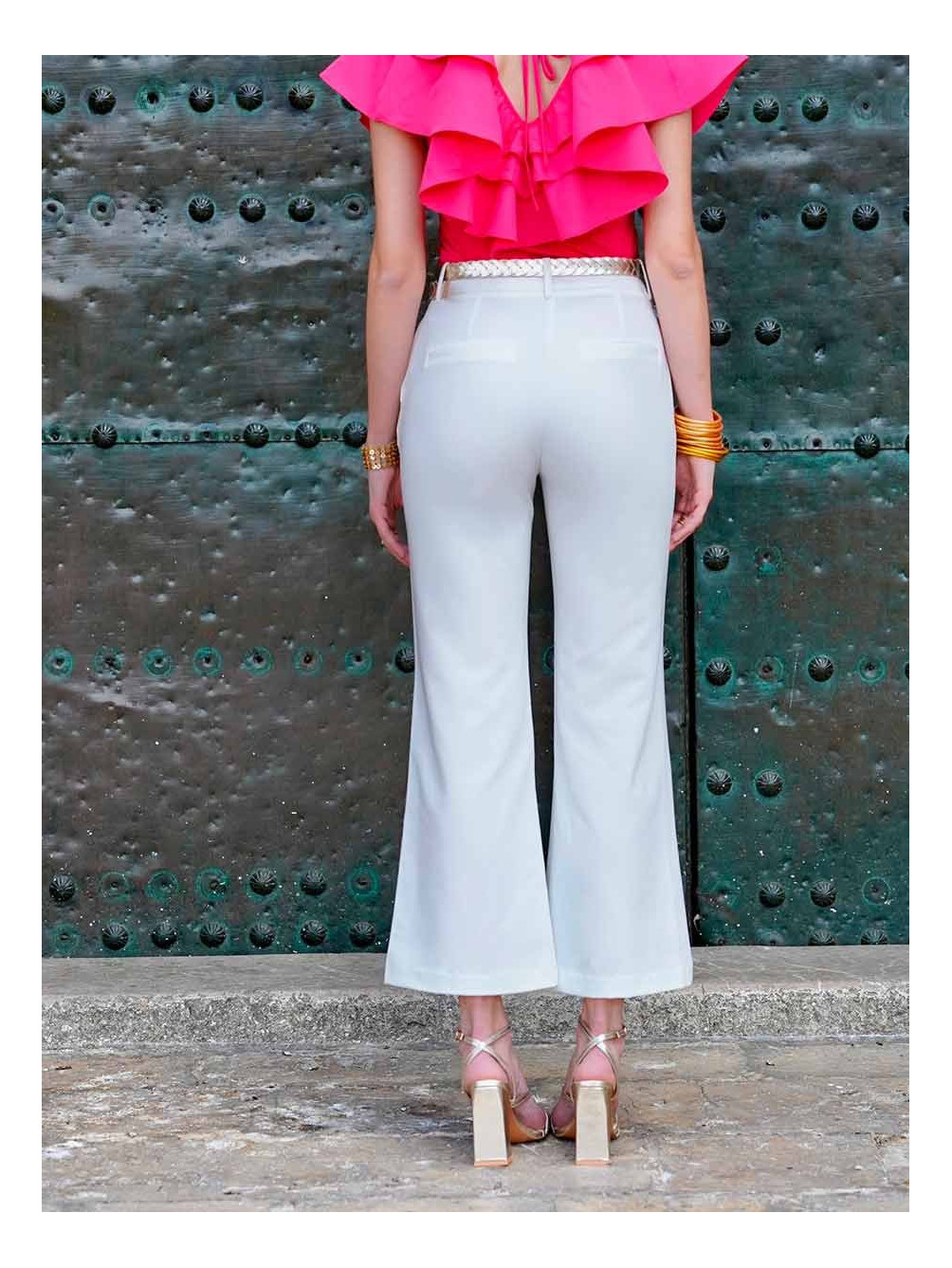 Pantalón Jerez, Pantalones de Mujer, Pantalones Blancos, Mariquita Trasquilá