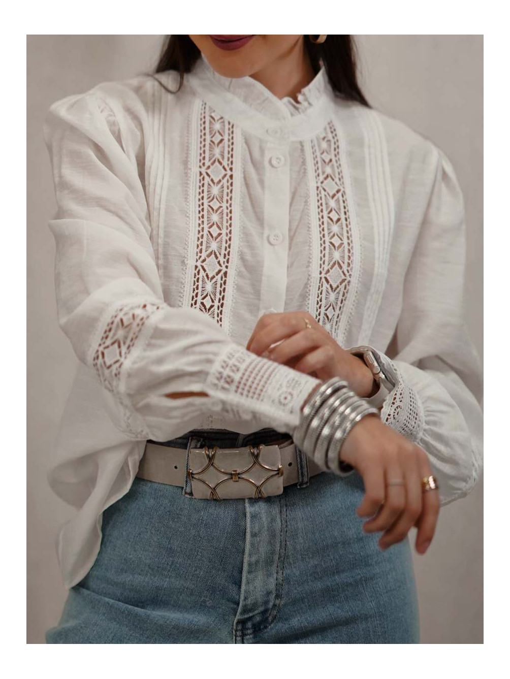 Camisa Puntilla Blanca, tendencias, Mariquita Trasquilá