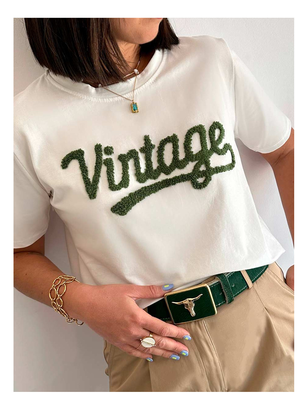 Camiseta Vintage, Camiseta Manga Corta, Camiseta Blanca, Mariquita Trasquilá