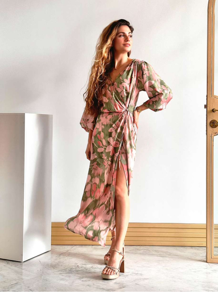 ROBE FLORAL PAREO