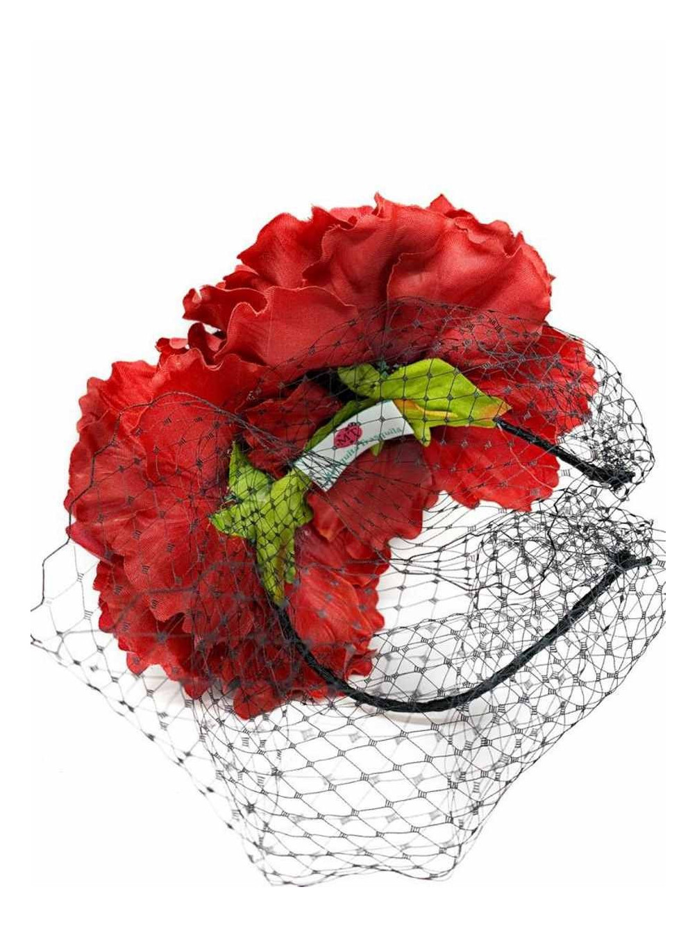 Tocado Flores - diadema para bodas - tocado de rosas - complementos para bodas - Mariquita Trasquilá