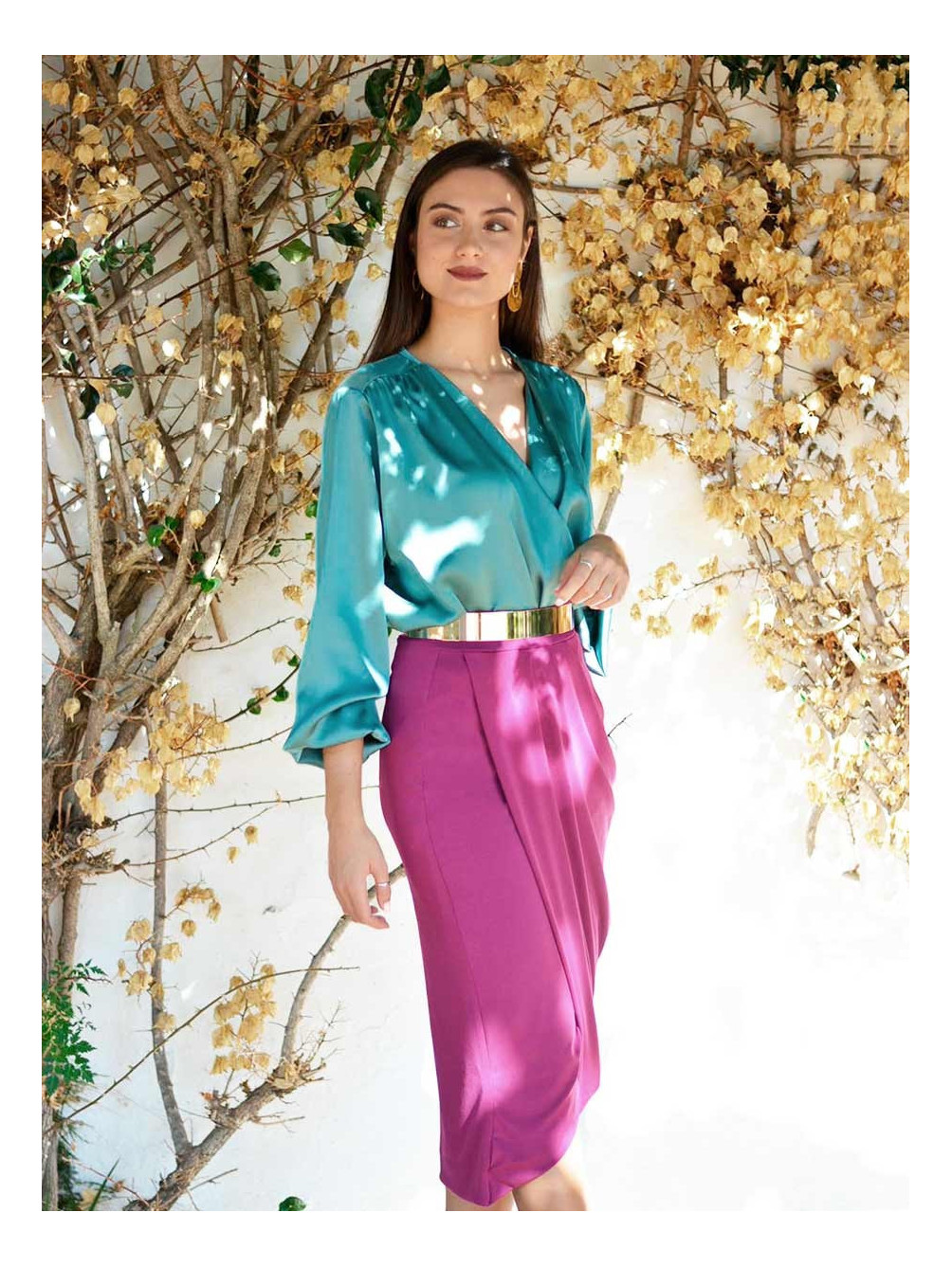 Falda de Fiesta Tulipán, look perfecto, tienda de vestidos baratos, Mariquita Trasquilá