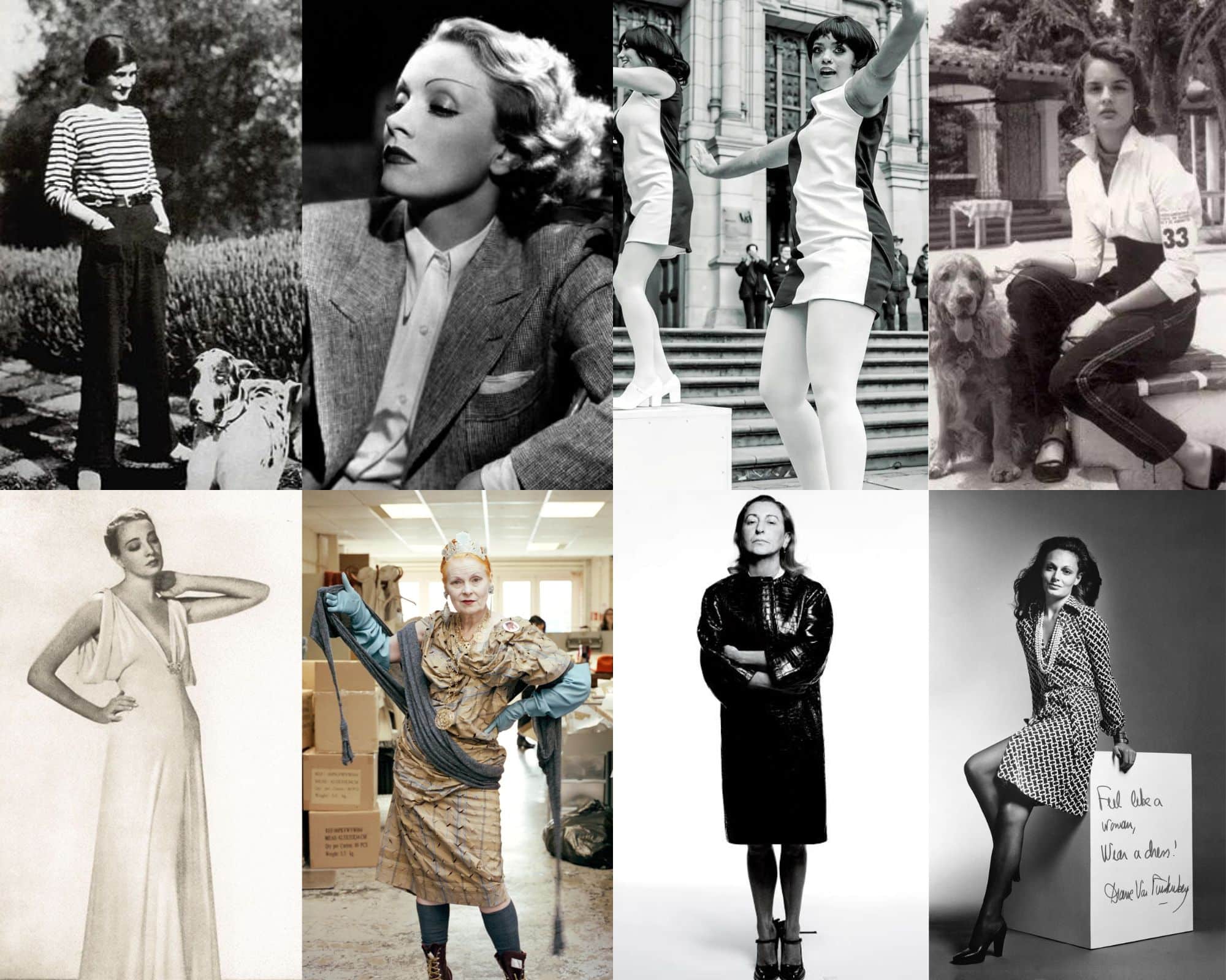 Infografía de las 8 mujeres que cambiaron la industria de la moda