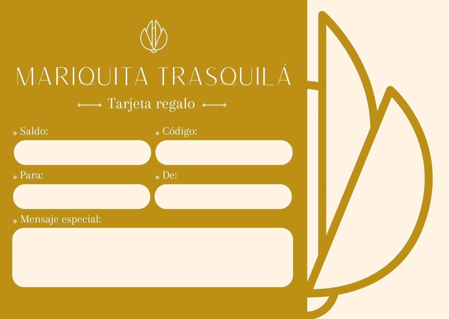 Tarjeta regalo E-card