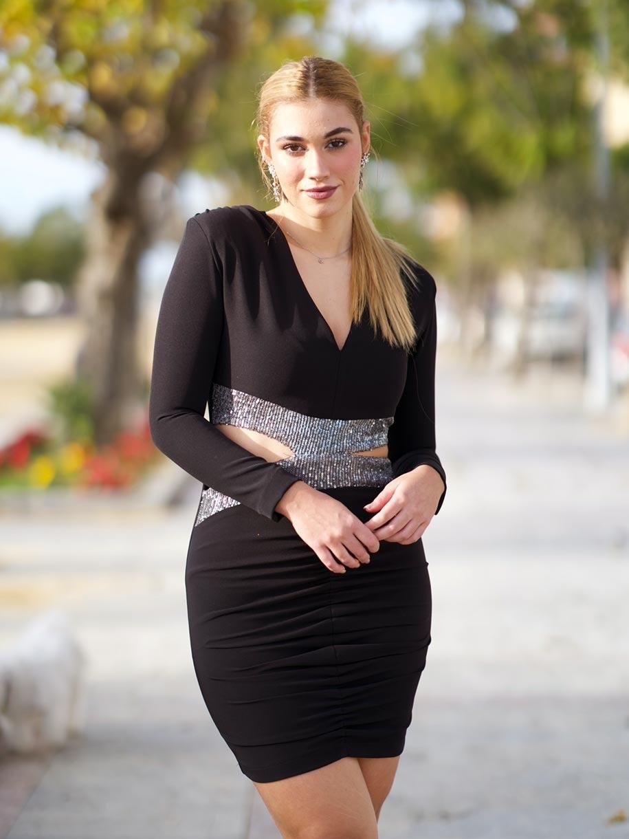 VESTIDO FRUNCIDO BRILLI