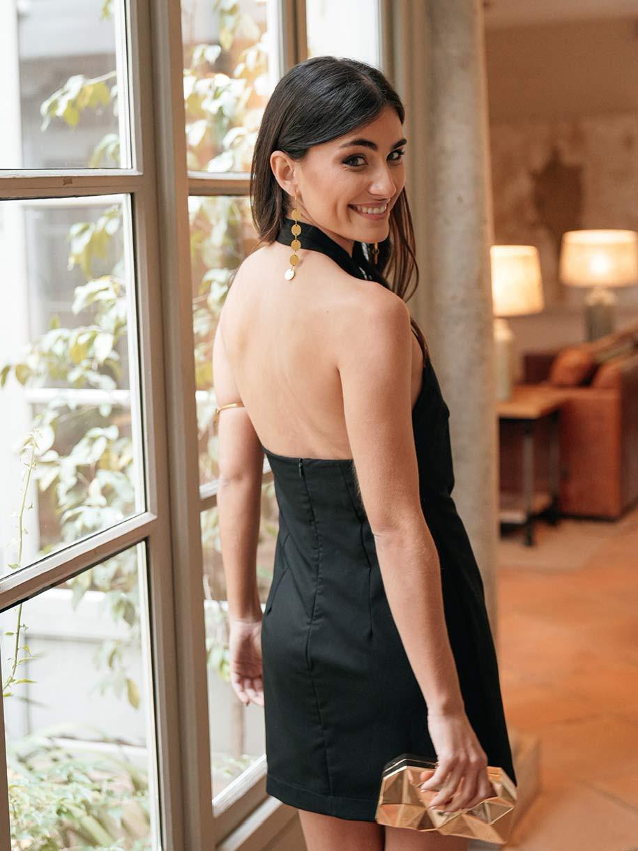 VESTIDO MINI CORBATA