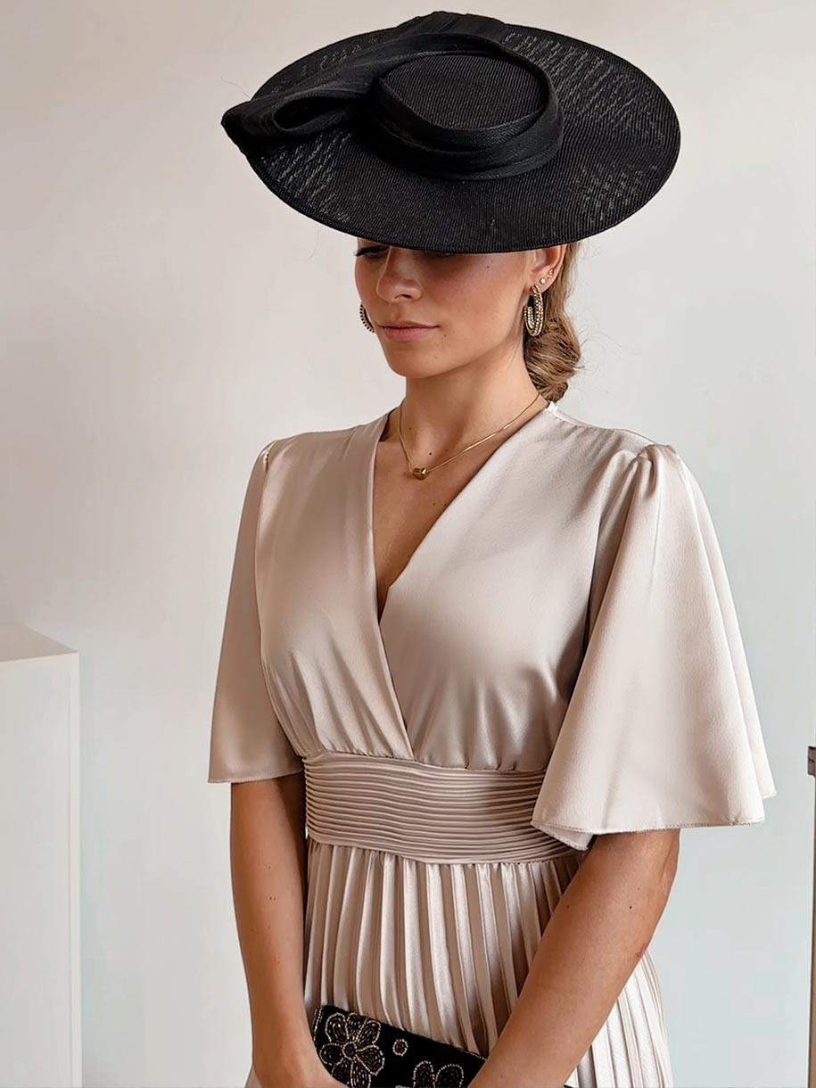 VESTIDO PLISADO MIDI