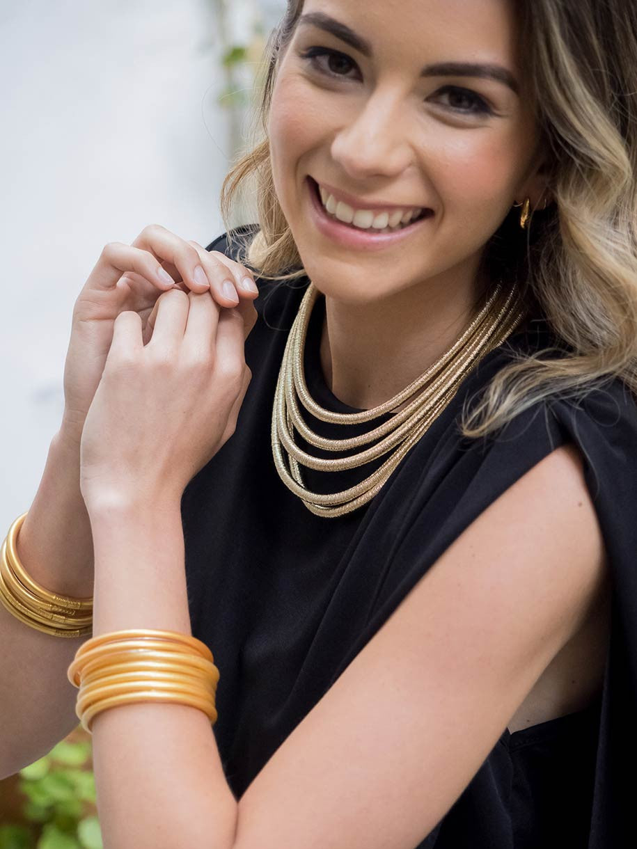 CHOKER ELÁSTICO DORADO