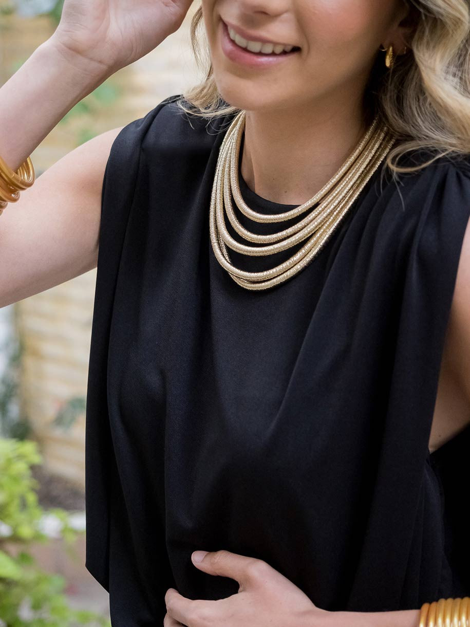 CHOKER ELÁSTICO DORADO