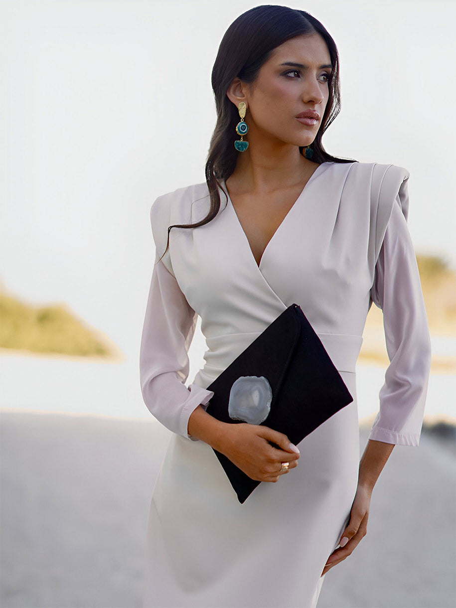 VESTIDO BEIGE LA GABRIELA