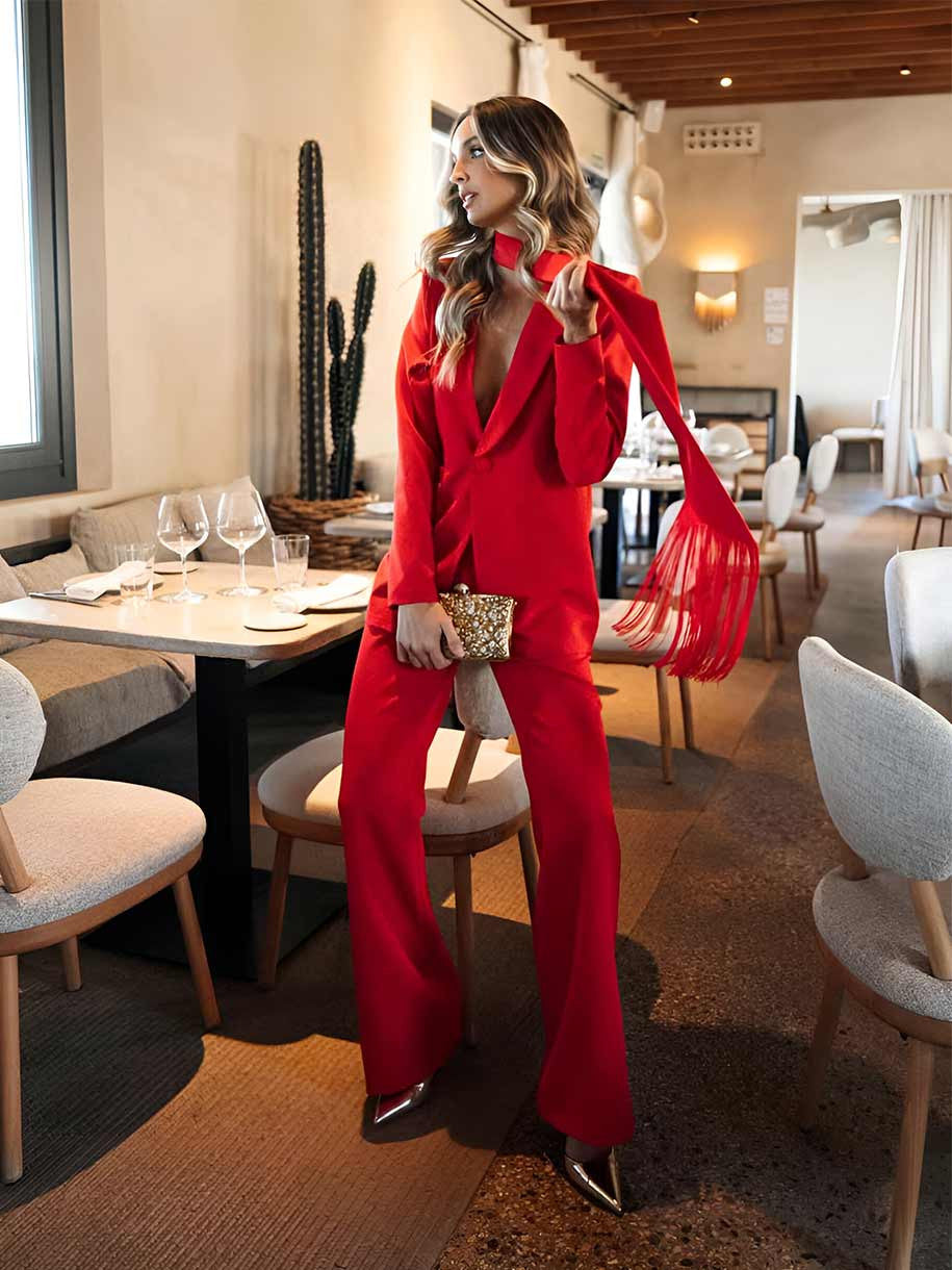 TRAJE CHAQUETA ROJO LA PIPIOLA