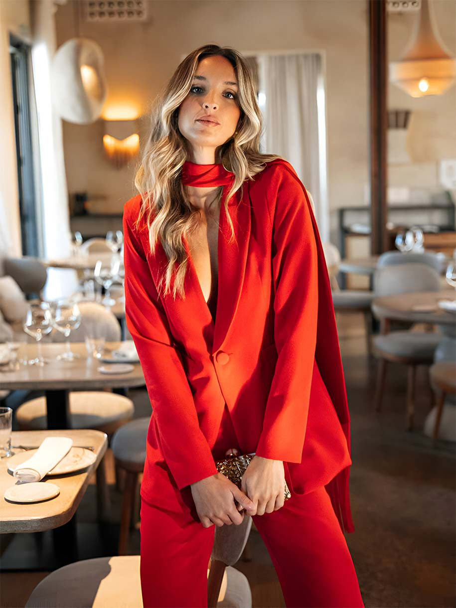 TRAJE CHAQUETA ROJO LA PIPIOLA