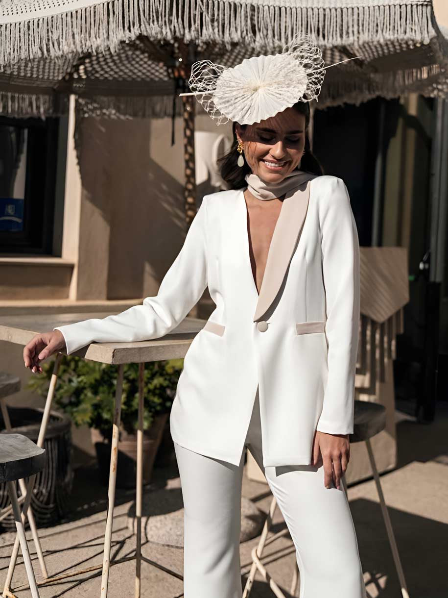 TRAJE CHAQUETA BLANCO LA PIPIOLA