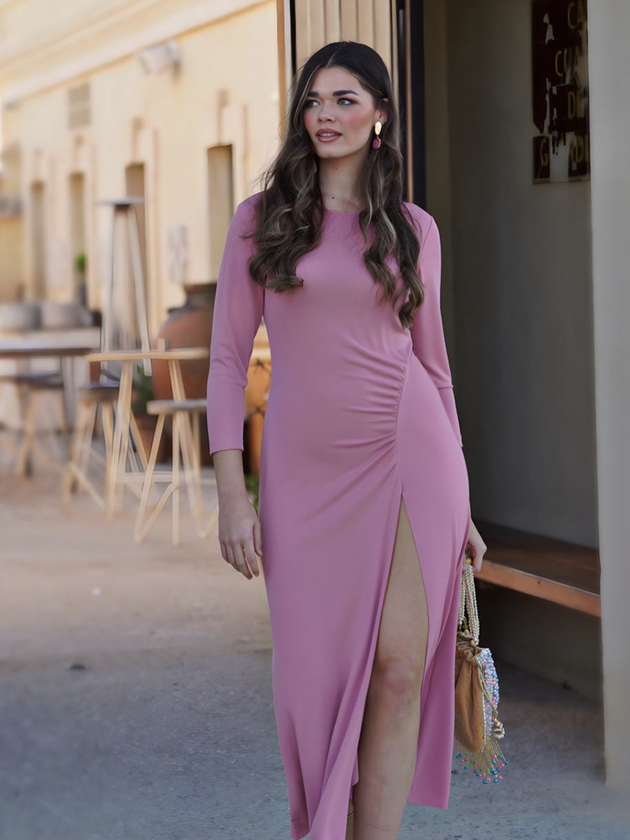 VESTIDO DRAPEADO CLÁSICO