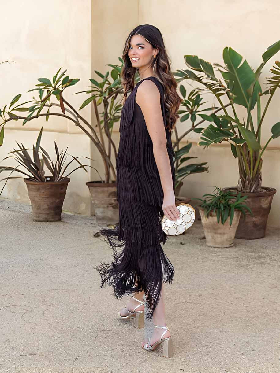 VESTIDO FLECOS CHOCOLAT