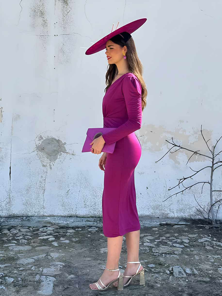 VESTIDO DE FIESTA FRUNCIDO A.L.