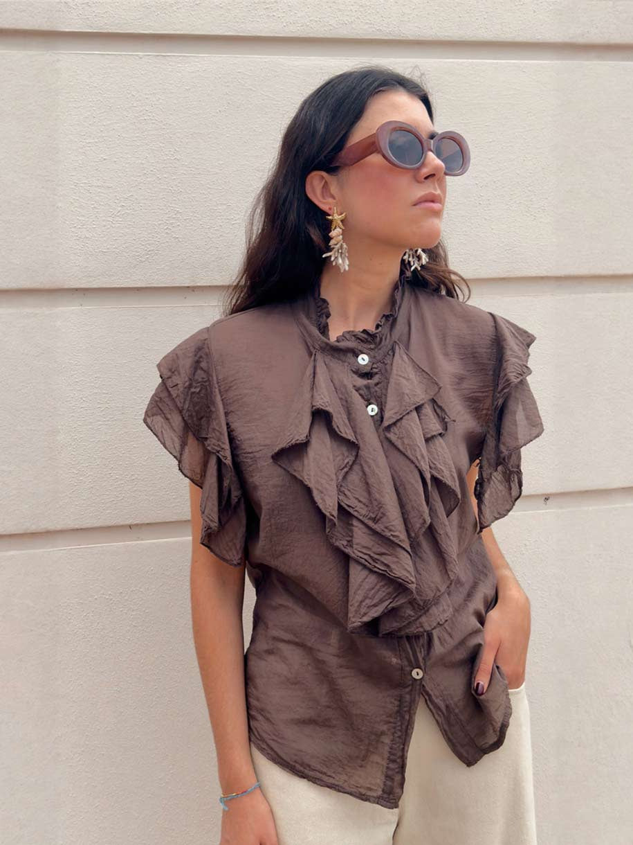 CAMISA ALGODÓN CHOCOLAT