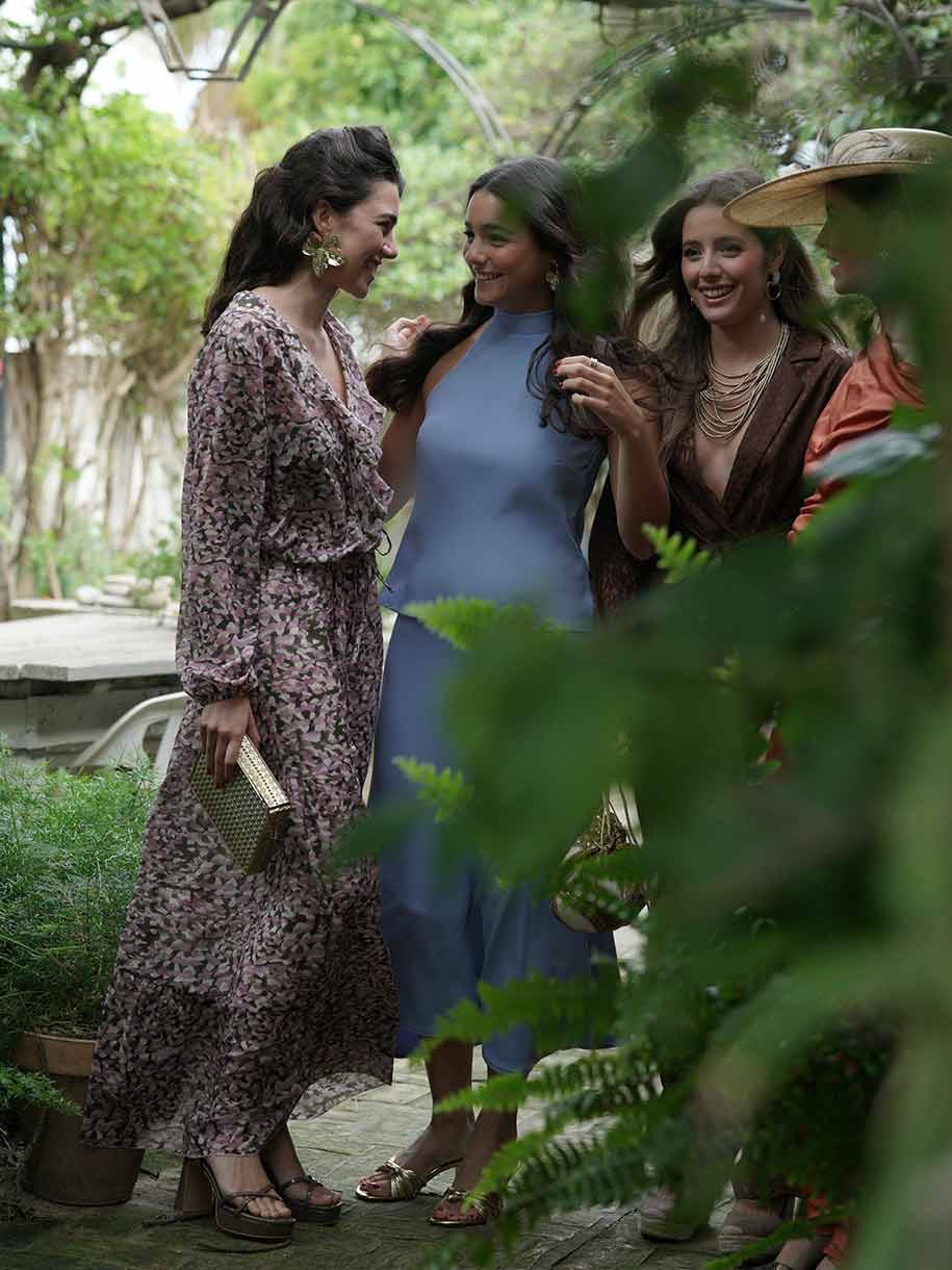 CONJUNTO FLORES ESTAMPADO