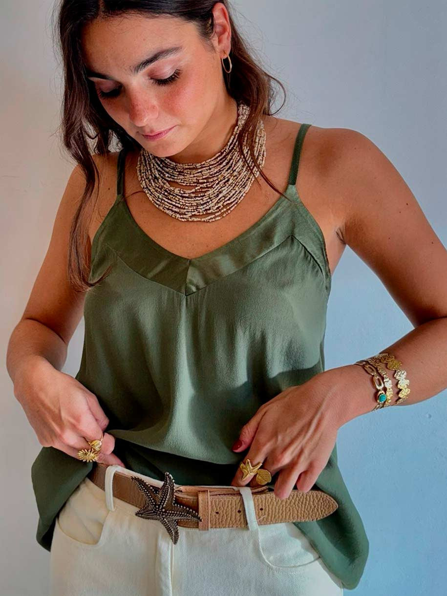 LENCERO VISCOSA ESCOTE SATINADO