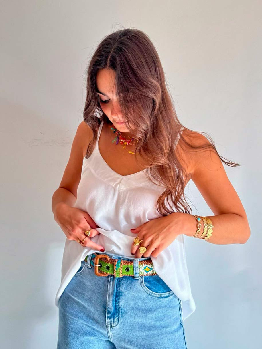 LENCERO VISCOSA ESCOTE SATINADO