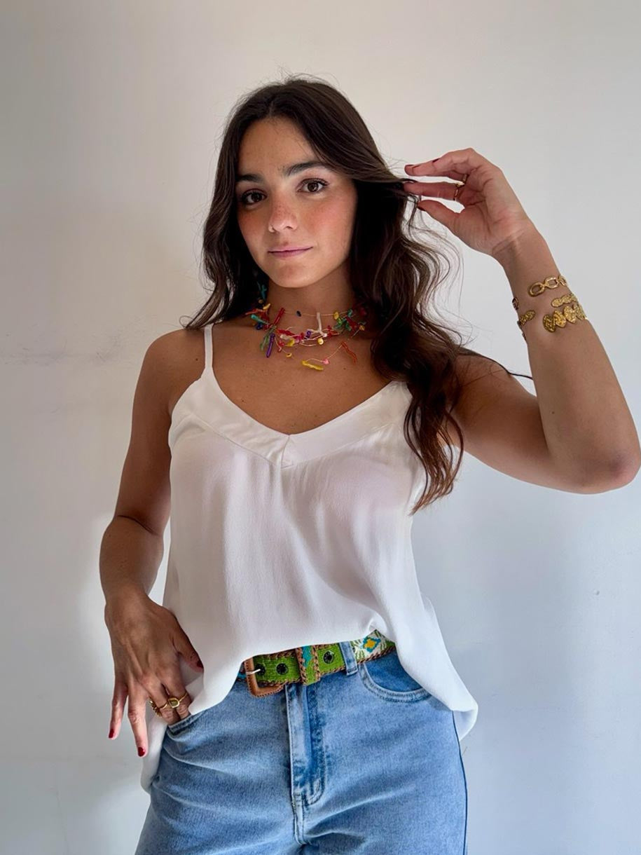 LENCERO VISCOSA ESCOTE SATINADO