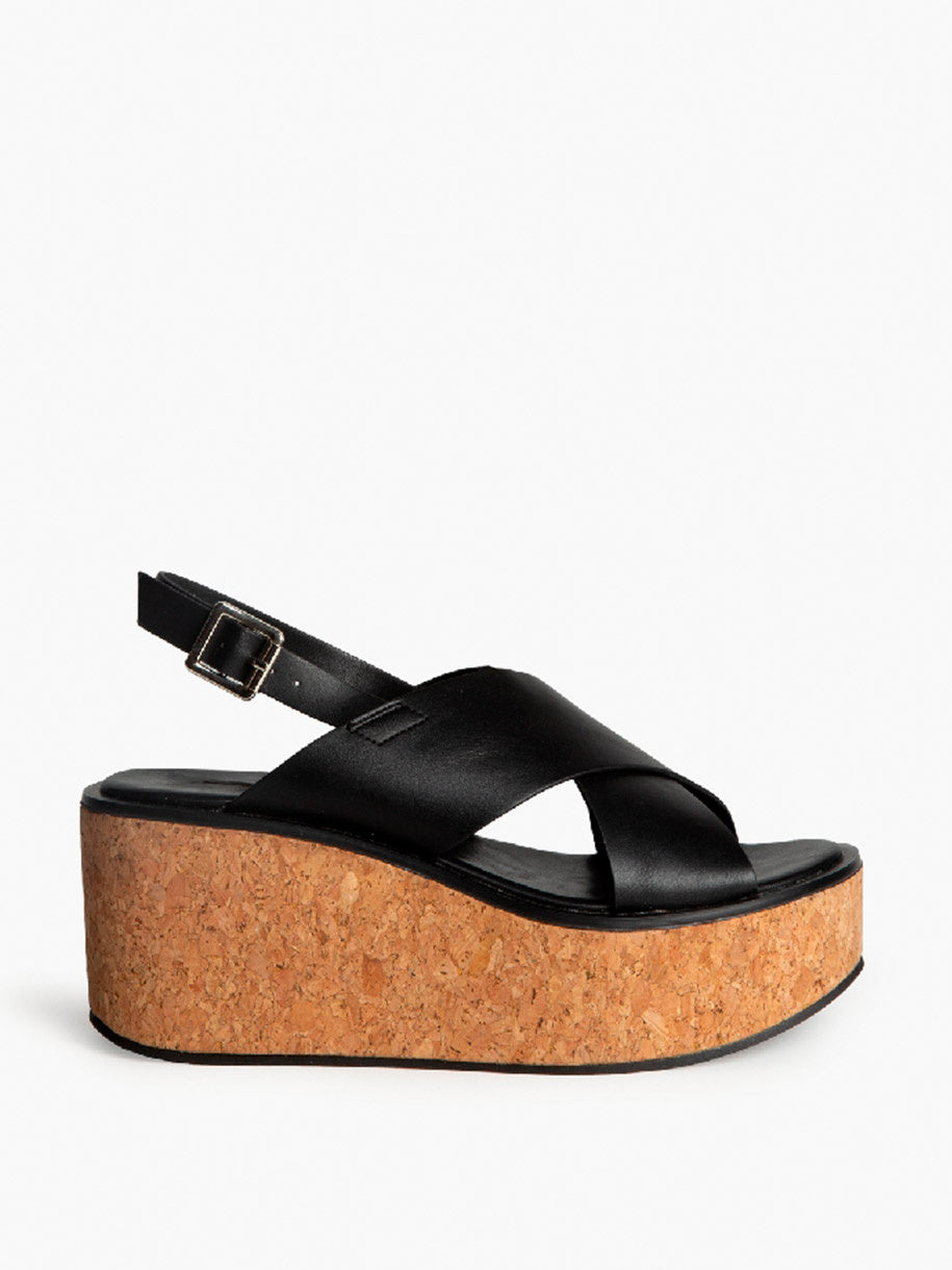 SANDALIA TACÓN CUÑA