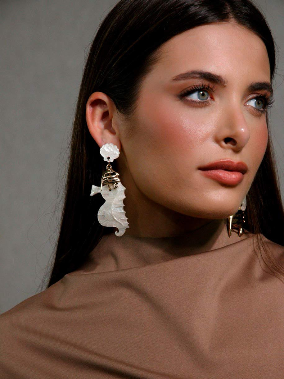 PENDIENTES REFLEJOS DEL MAR