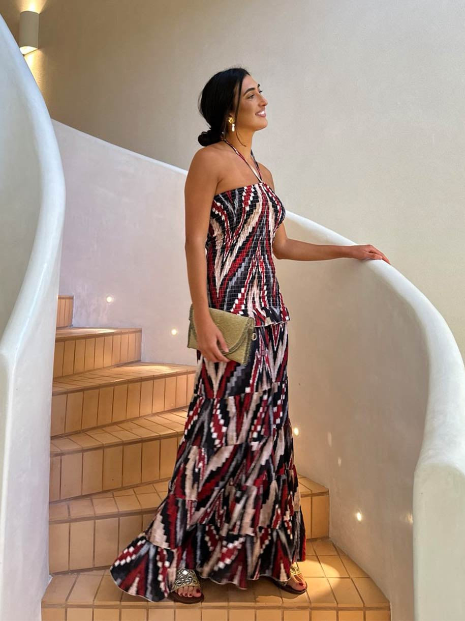 VESTIDO PALABRA DE HONOR BOHO