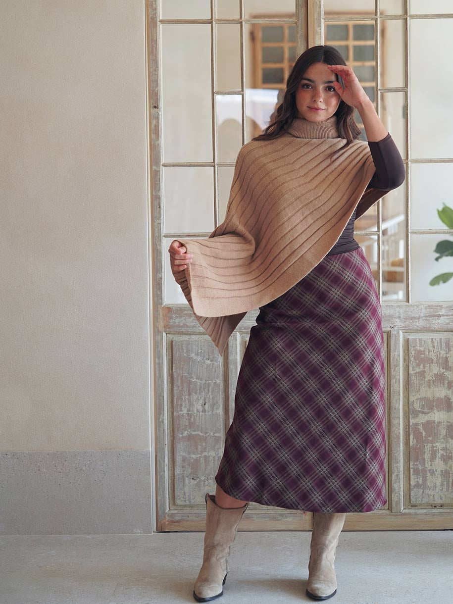 PONCHO CUELLO ALTO