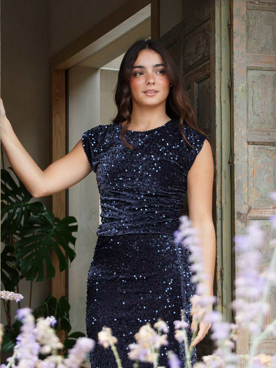 TOP TERCIOPELO PAILLETES