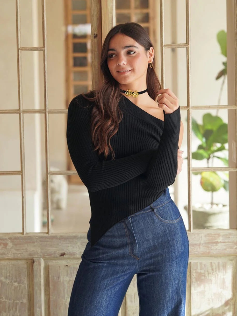 JERSEY CANALÉ ASIMÉTRICO