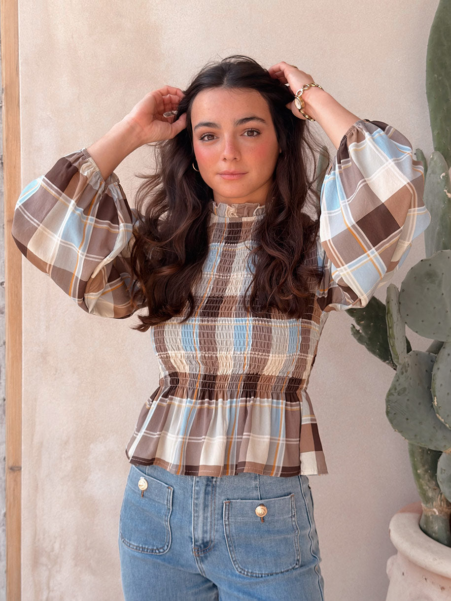 Blusa de Mujer de cuadros