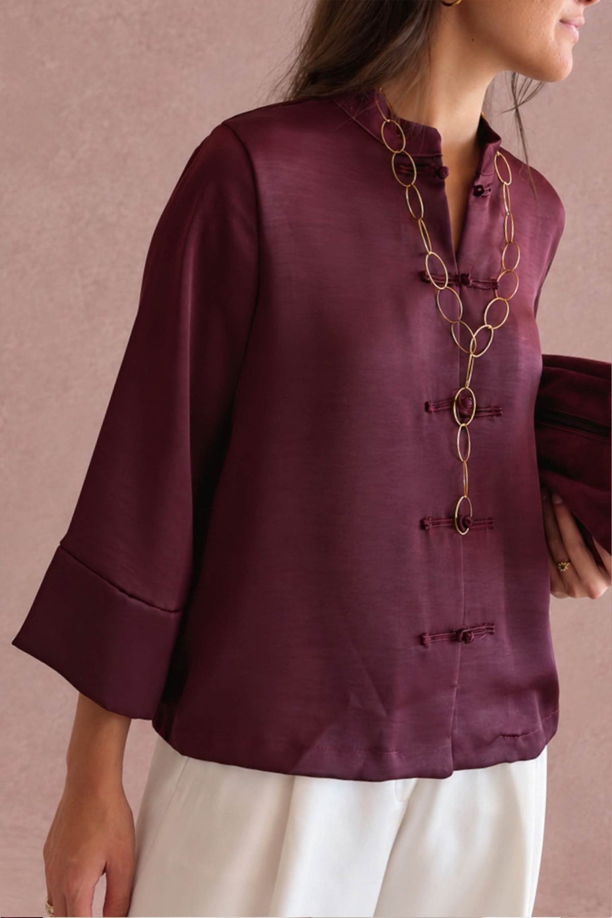 BLUSA SATINADA LW