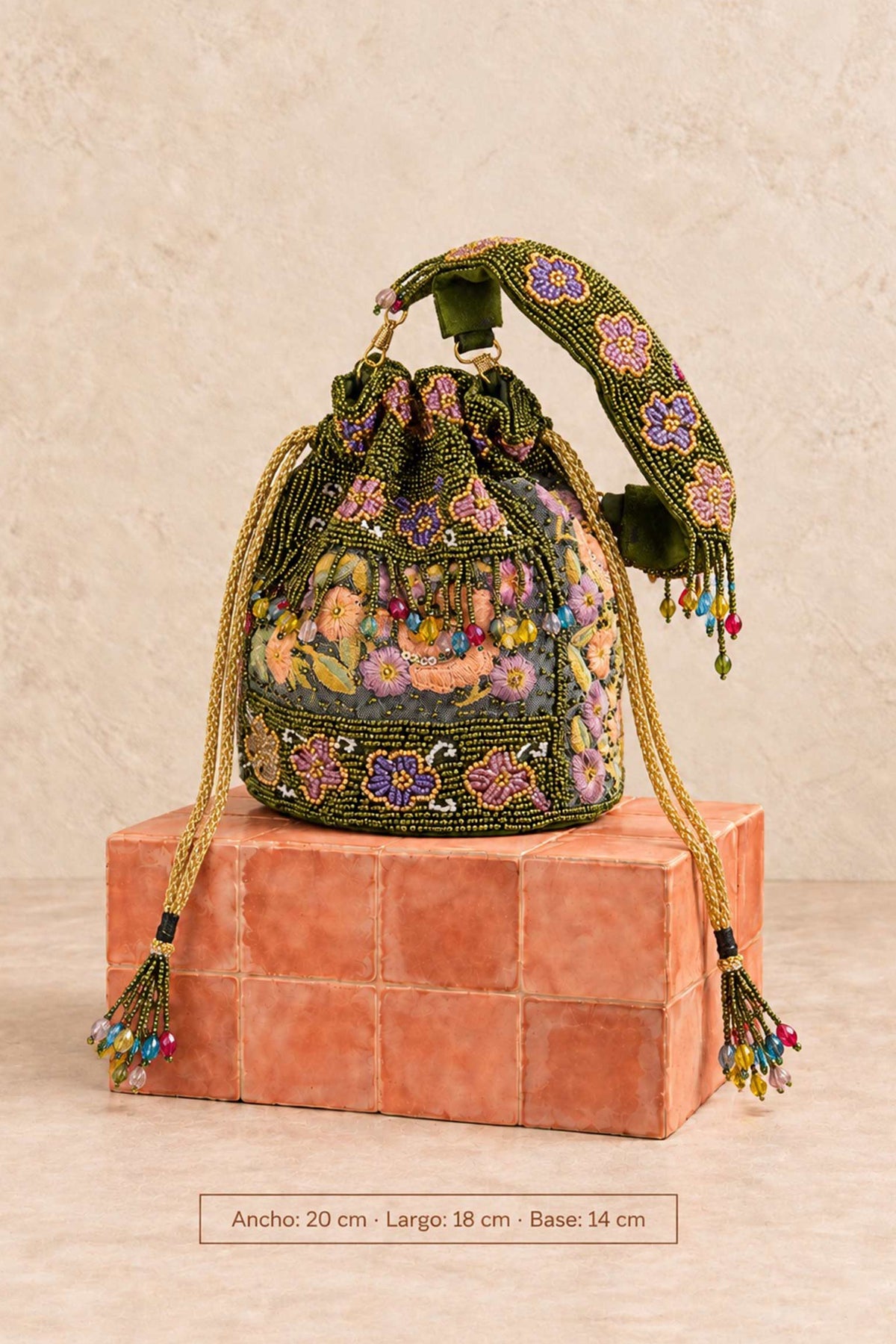 BOLSO INVITADA FLORES DE ROCALLA