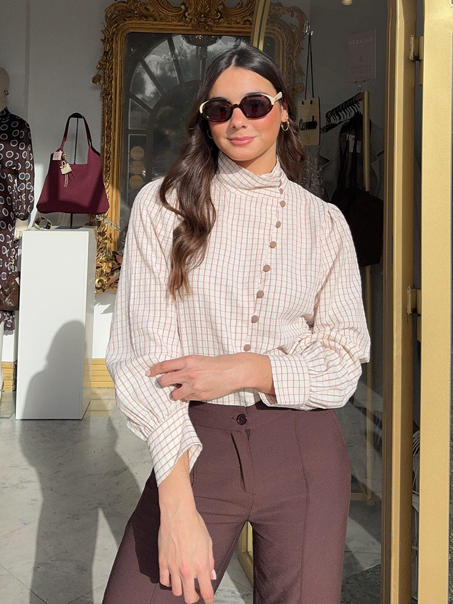 CAMISA CUADROS ARENA