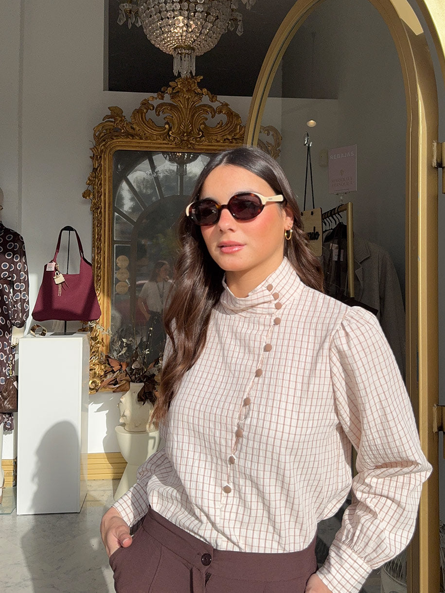 CAMISA CUADROS ARENA