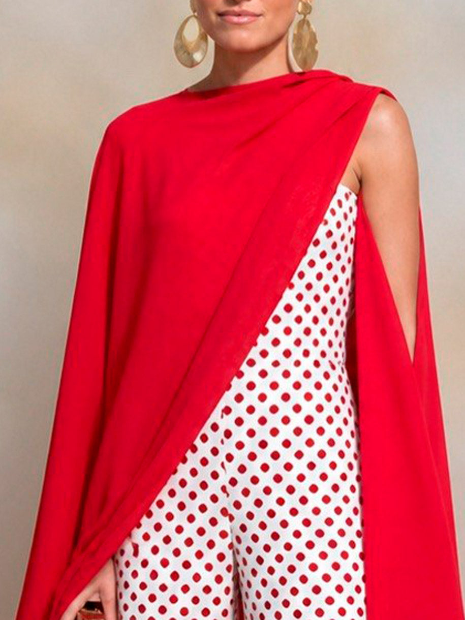 Capa de invitada en color rojo