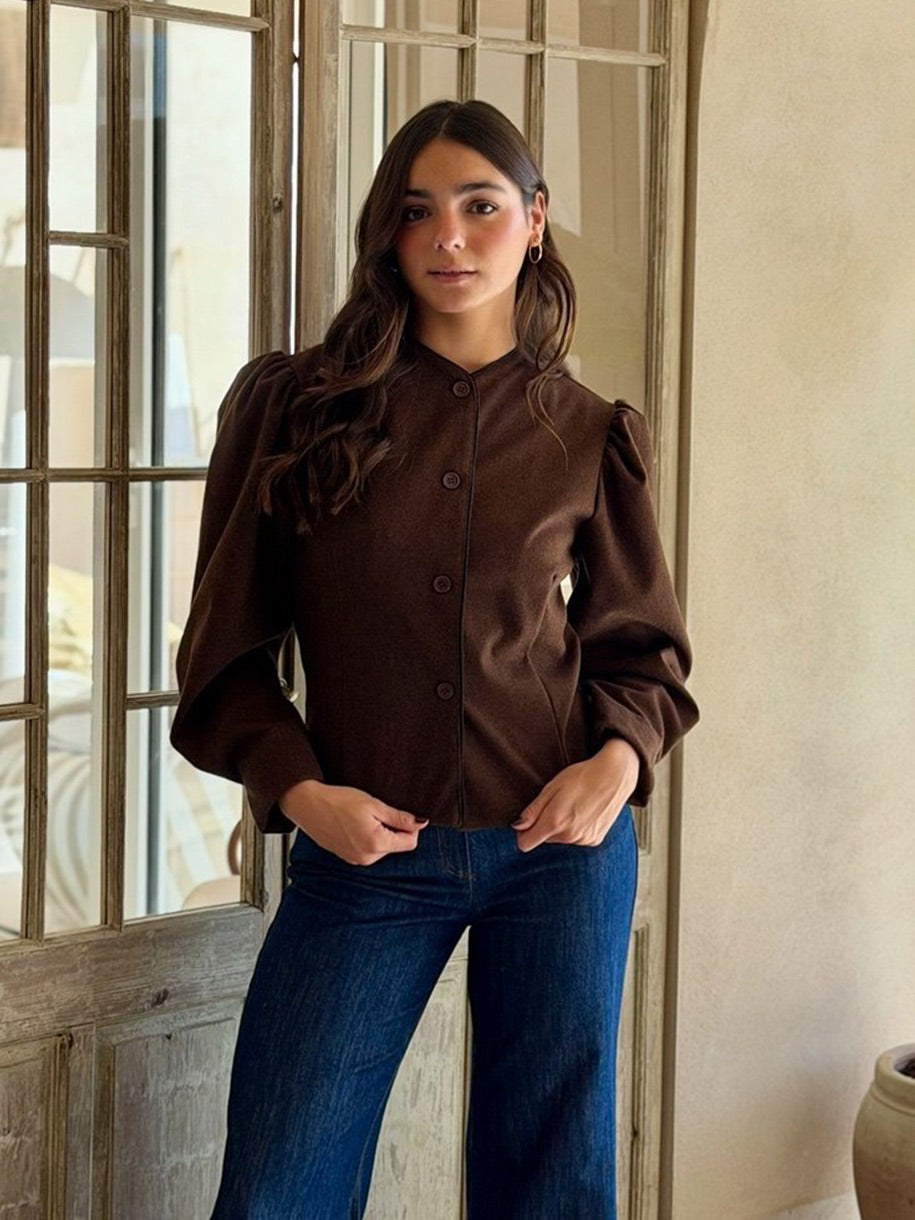 Chaqueta chocolate a buen precio