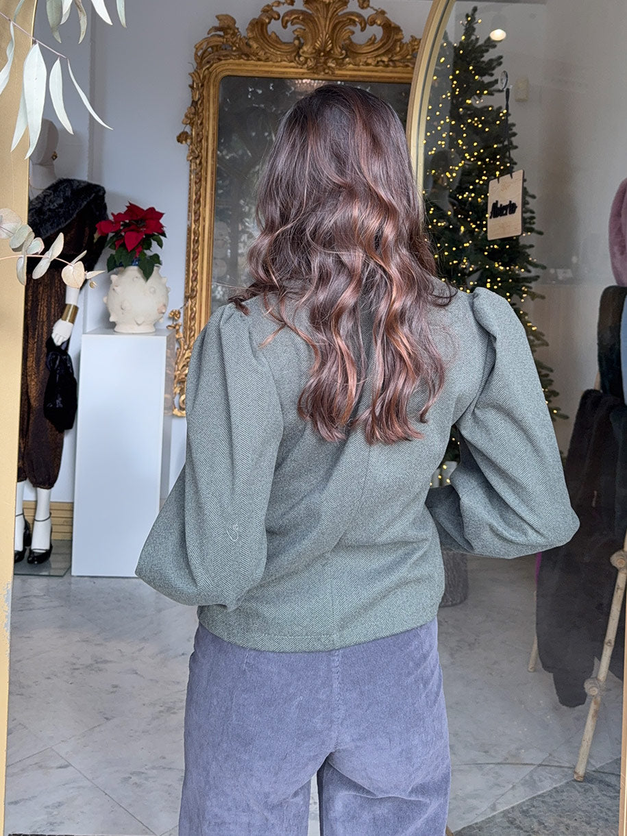 Chaqueta verde caceria de mujer