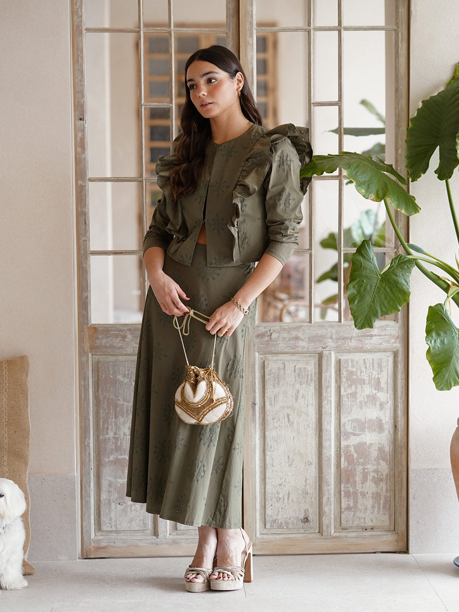 Conjunto en color verde caceria