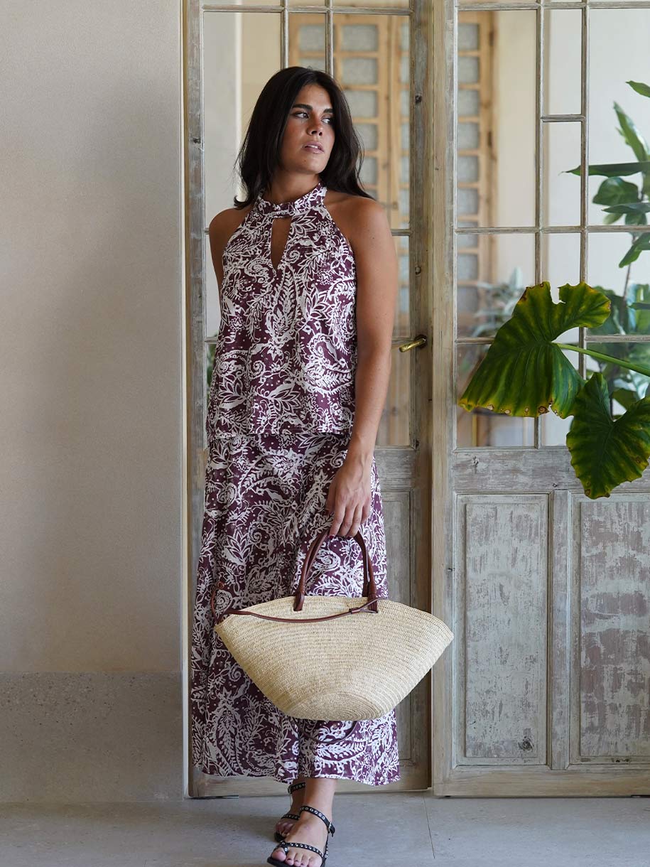 CONJUNTO HOJAS VINO