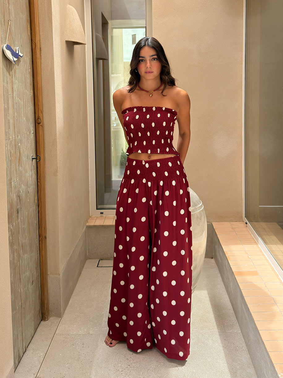 Conjunto de lunares Rojo