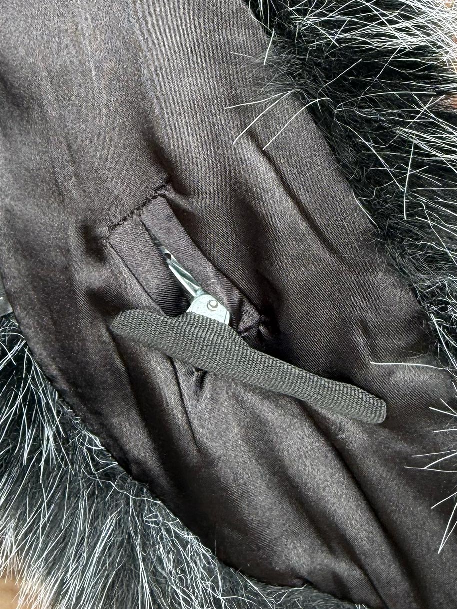 Estola de pelo pinza