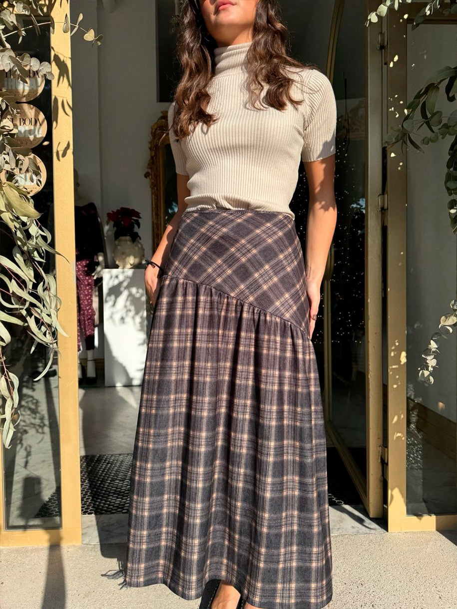 Falda casual de mujer, para navidad