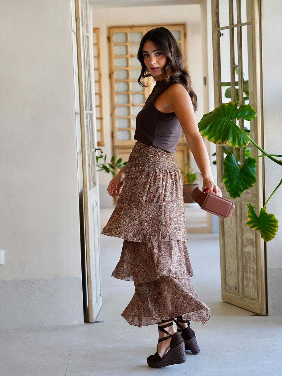 Falda estampada