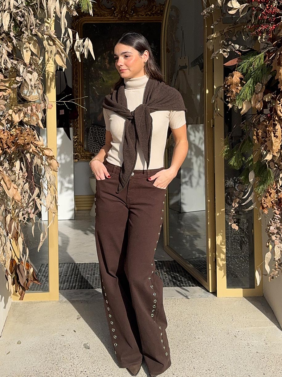 Pantalón marrón de mujer 